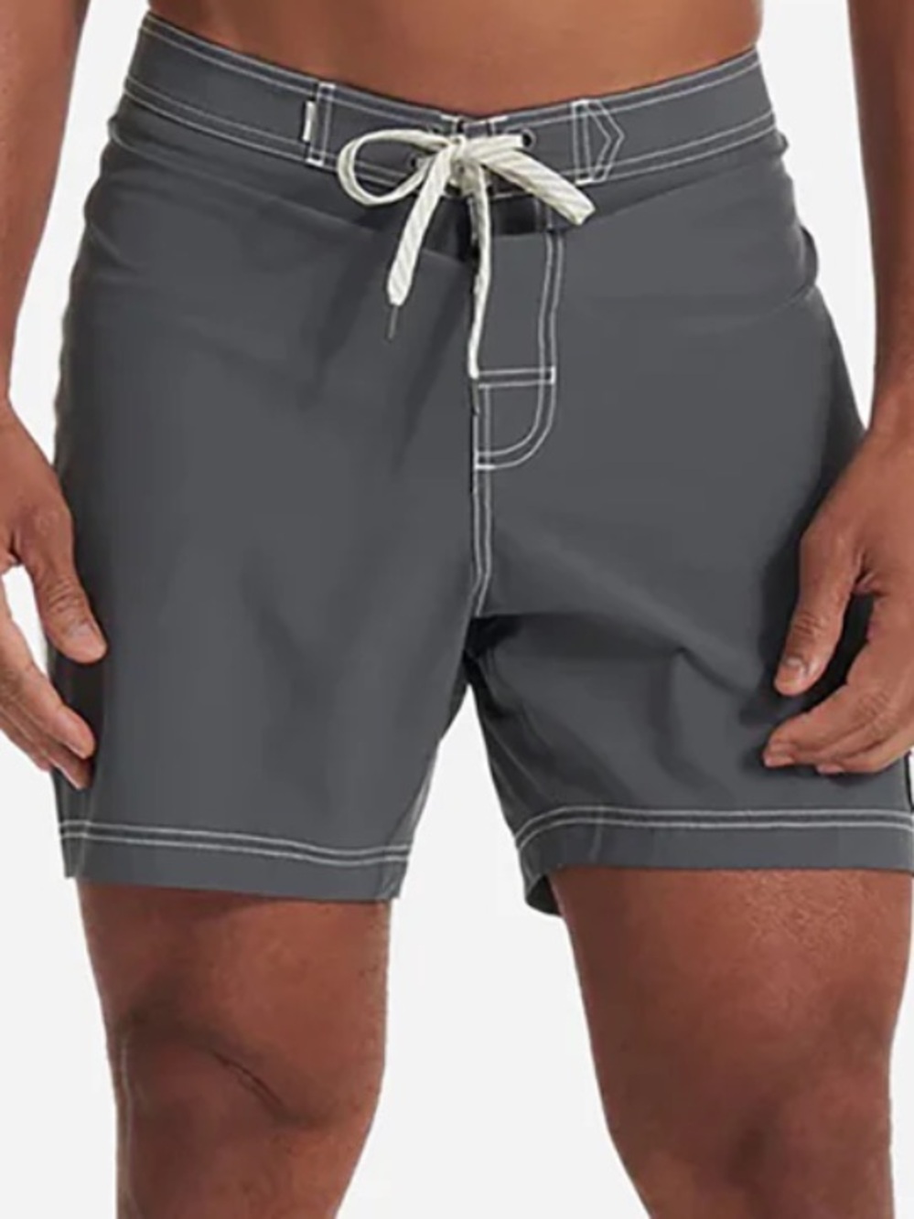 Vuori Puerto Swim Shorts Men 36 Gray Colorblock Quick Dry Stretch Board Trunks